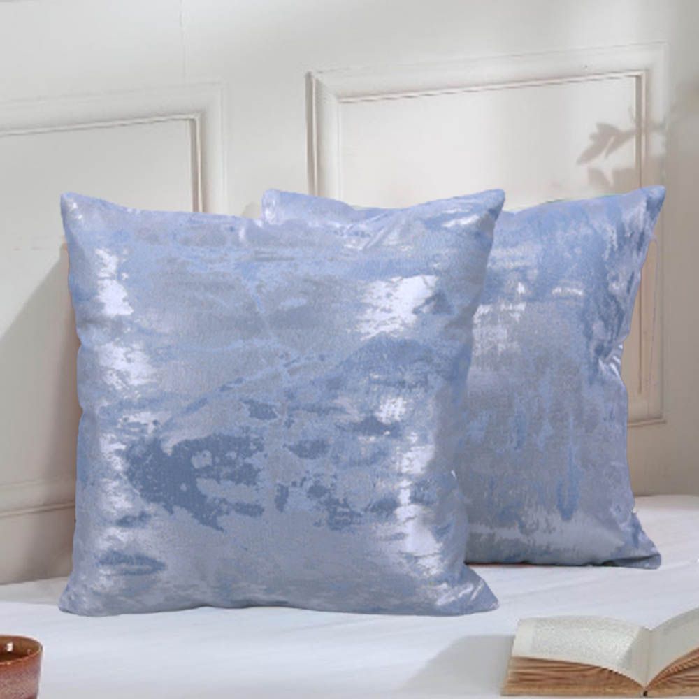 BYFT - Tranquil Twilight Decorative Cushion Cover - Grey - 2pcs