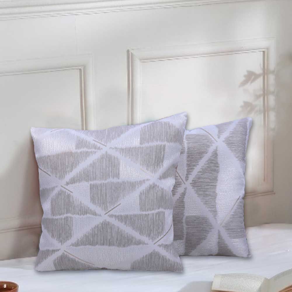 BYFT - Mystrey Decorative Cushion Cover - Grey - 2pcs