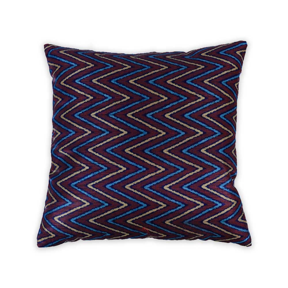 BYFT - Zigzag Elegance Decorative Cushion Cover - Berry Blue - 2pcs