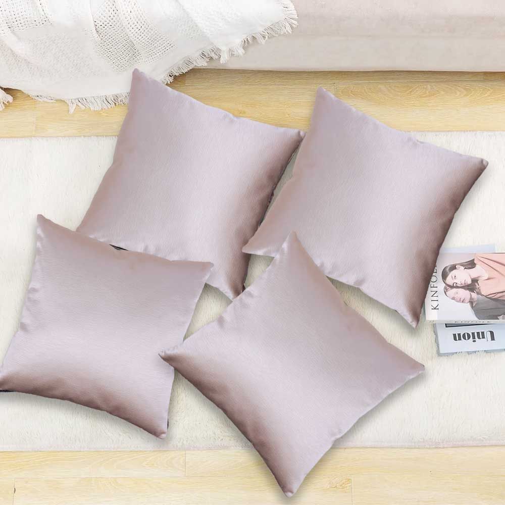 BYFT - Decorative Cushion And Cover - Coral Pink - 2pcs