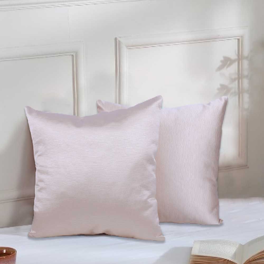 BYFT - Decorative Cushion And Cover - Coral Pink - 2pcs