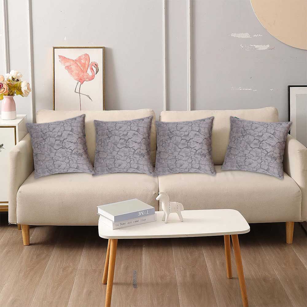 BYFT - Marble Decorative Cushion And Cover - Mirage Grey - 2pcs