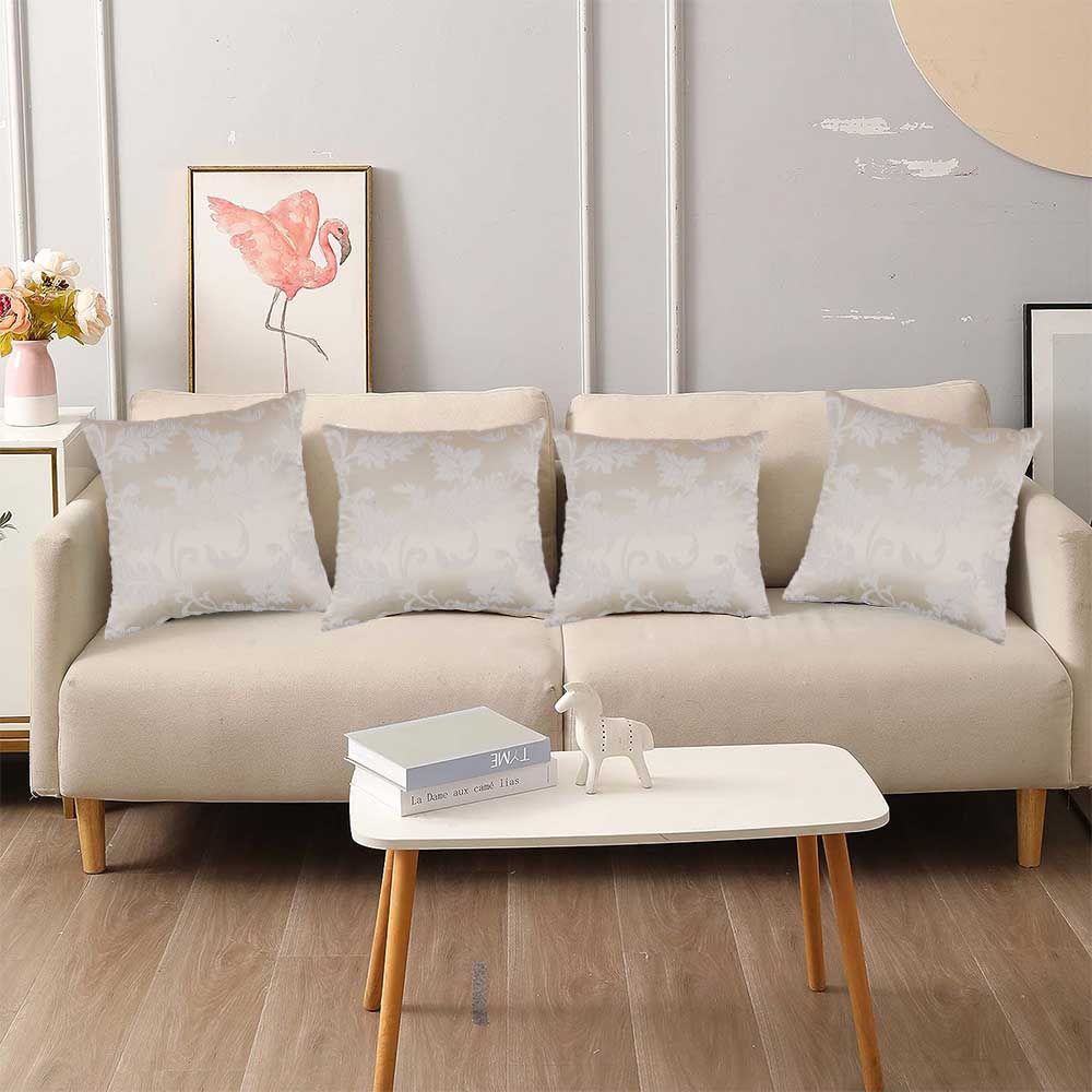 BYFT - Regal Decorative Cushion And Cover - Cream - 2pcs