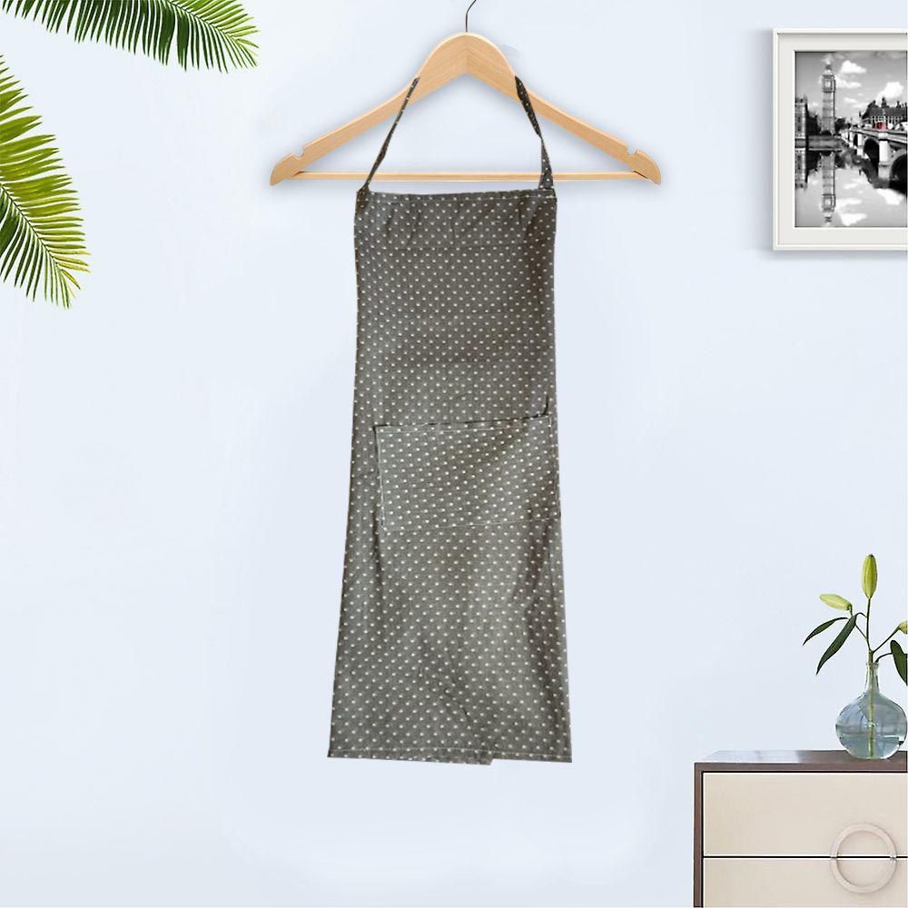 BYFT - Orchard Polka Dot Kitchen Apron - Grey/White