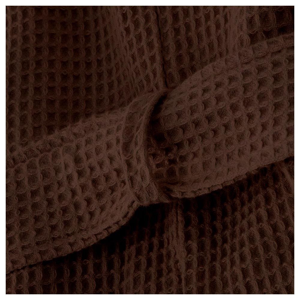 Byft - Orchard Heavy Waffle Adult Bathrobe - Dark Brown