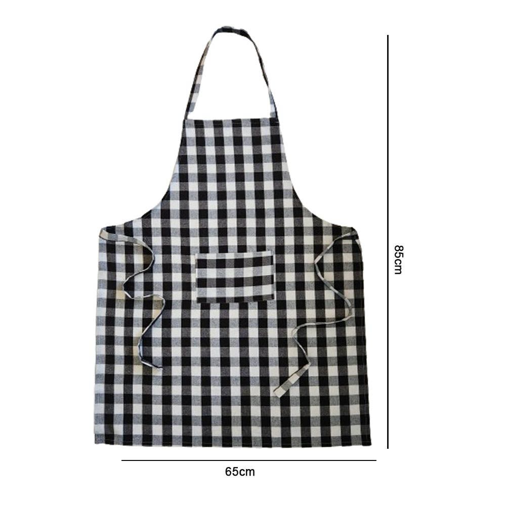 BYFT - Orchard Classic Checkered Kitchen Apron - Black/White