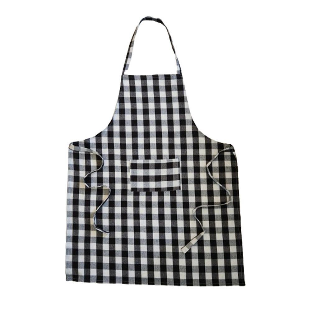 BYFT - Orchard Classic Checkered Kitchen Apron - Black/White