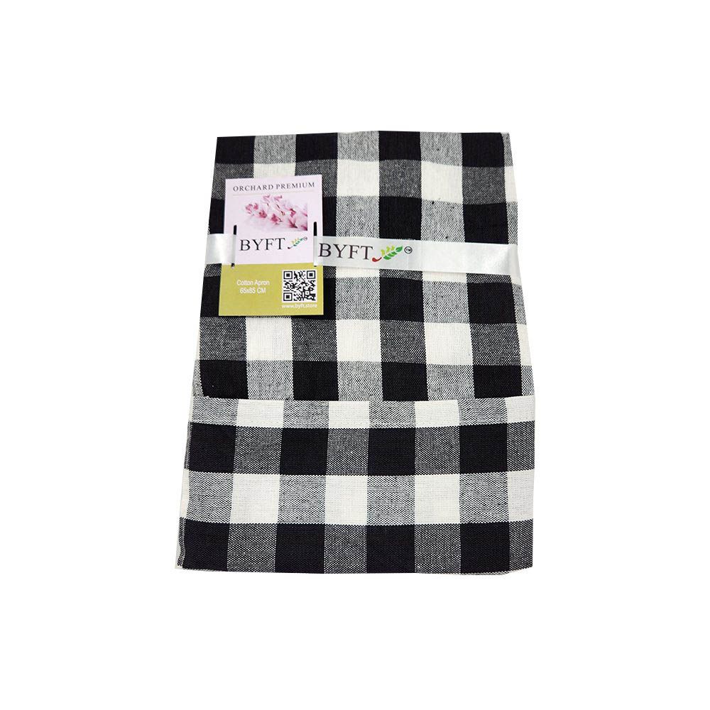 BYFT - Orchard Classic Checkered Kitchen Apron - Black/White