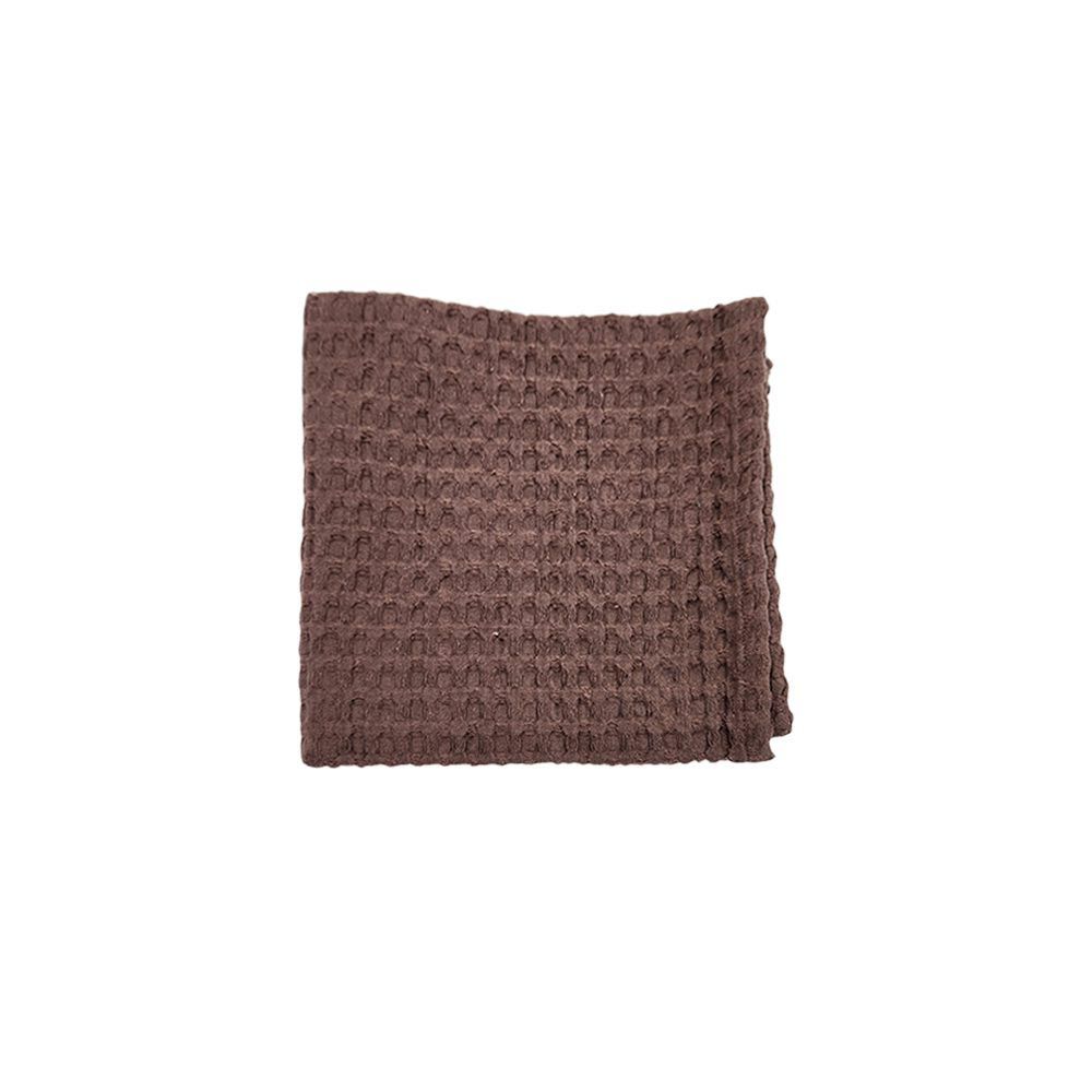 BYFT - Orchard Heavy Waffle Bath Towel - Dark Brown - 50x100 cm - 2pcs