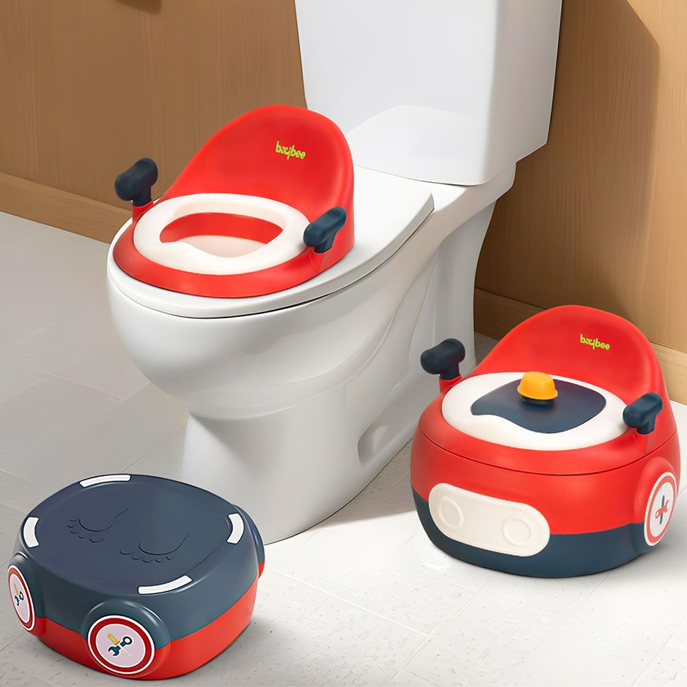 Baybee - Brook 3-In-1 Baby Potty Training Toilet Seat - Red