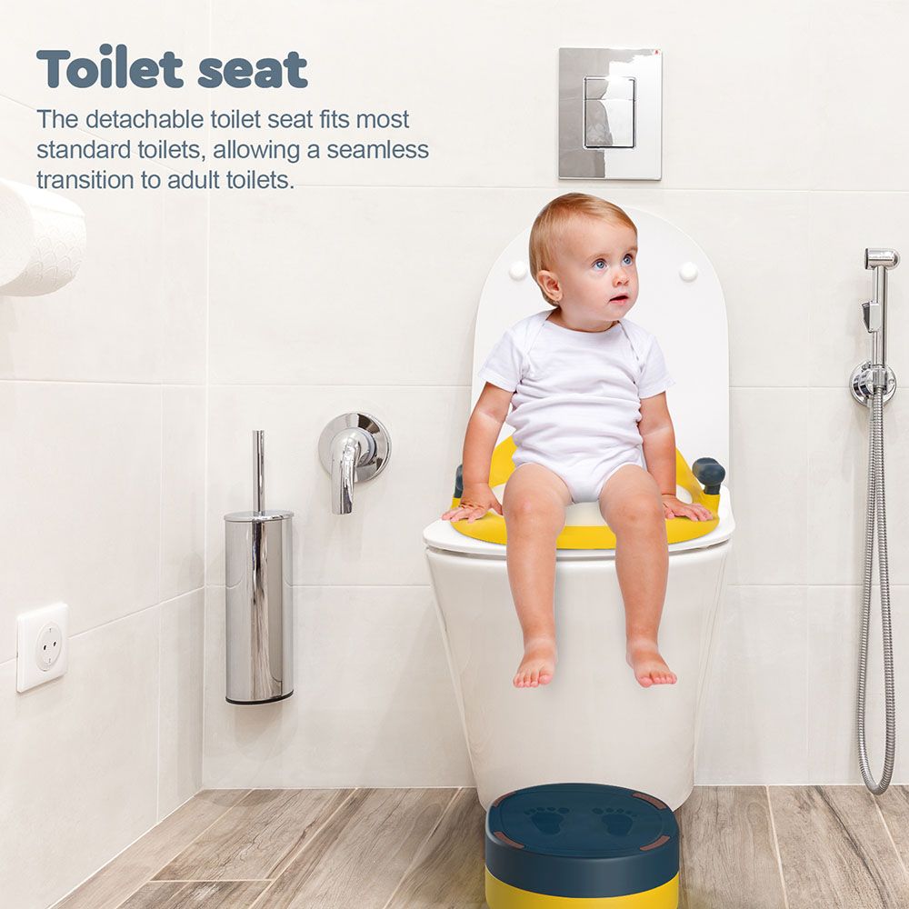 Baybee - Brook 3-In-1 Baby Potty Training Toilet Seat - Yellow