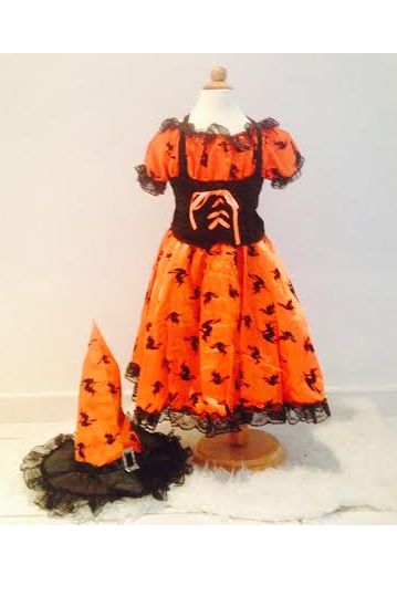 Coochy Coo Little Princess Child's Pretty Witch Costume-Large