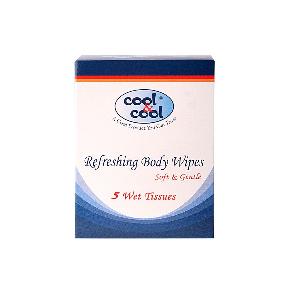 Cool & Cool Refreshing Body Wipes, 5'S