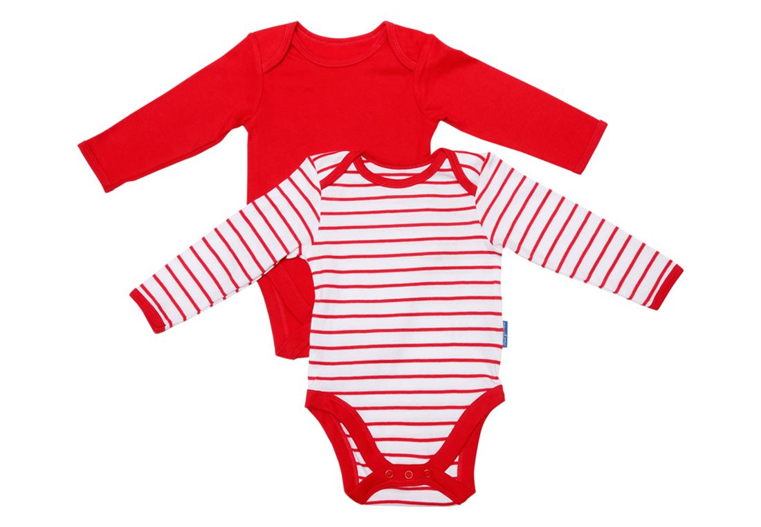 Amy & Ray, Boys Body Suit Full Sleeves - 2 Pack  