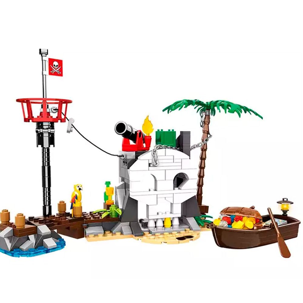 Woma - Pirate - Treasure Island Building Blocks Set - 232 Pcs