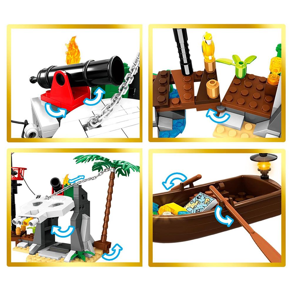 Woma - Pirate - Treasure Island Building Blocks Set - 232 Pcs