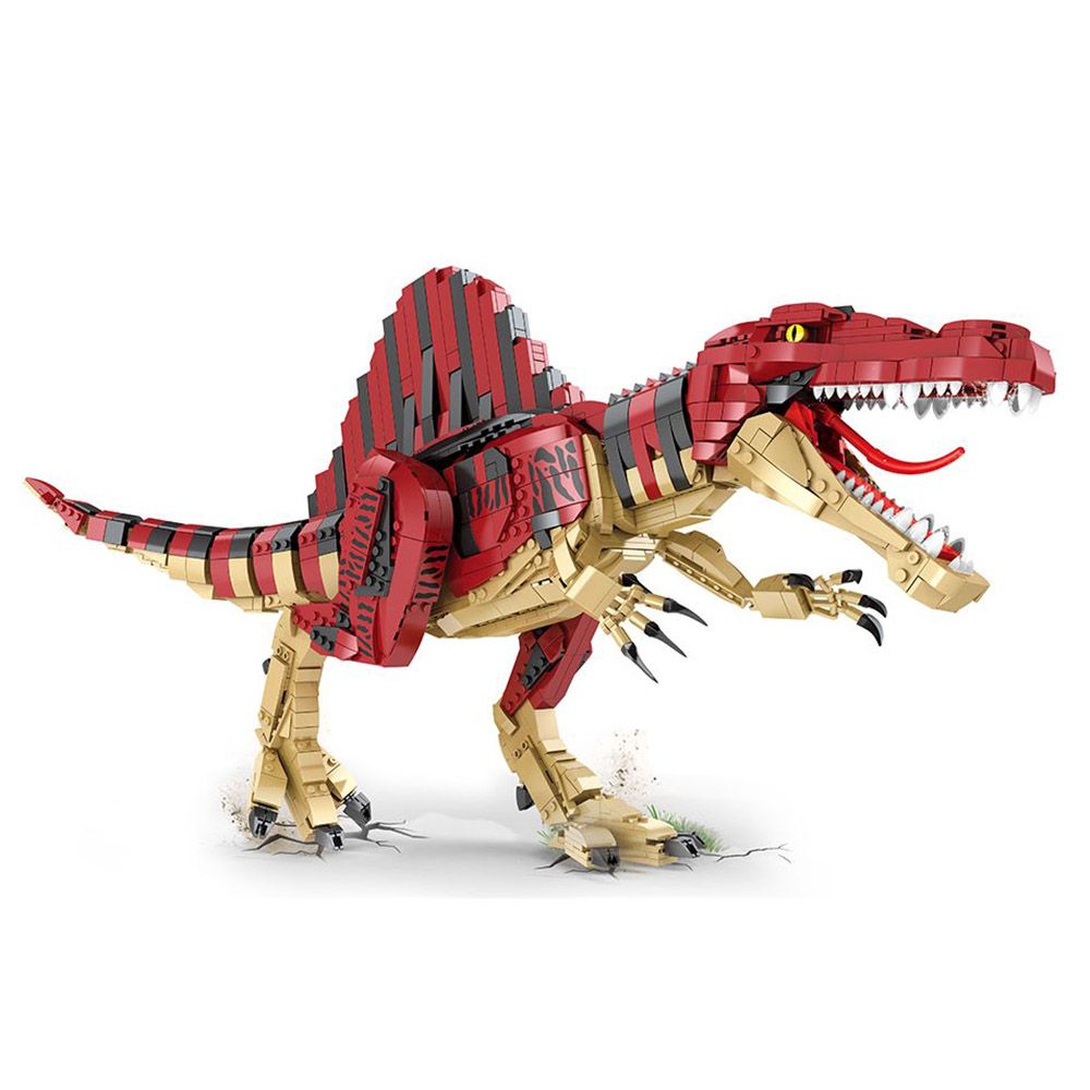 Woma - Spinosaurus Dinosaur Building Blocks - Red - 2008 Pcs