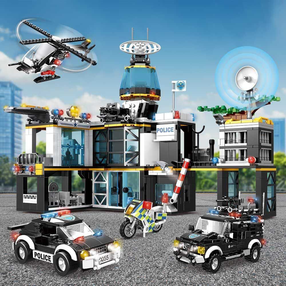 Woma - Suburban Police Station Building Blocks - Swat - 1261 Pcs