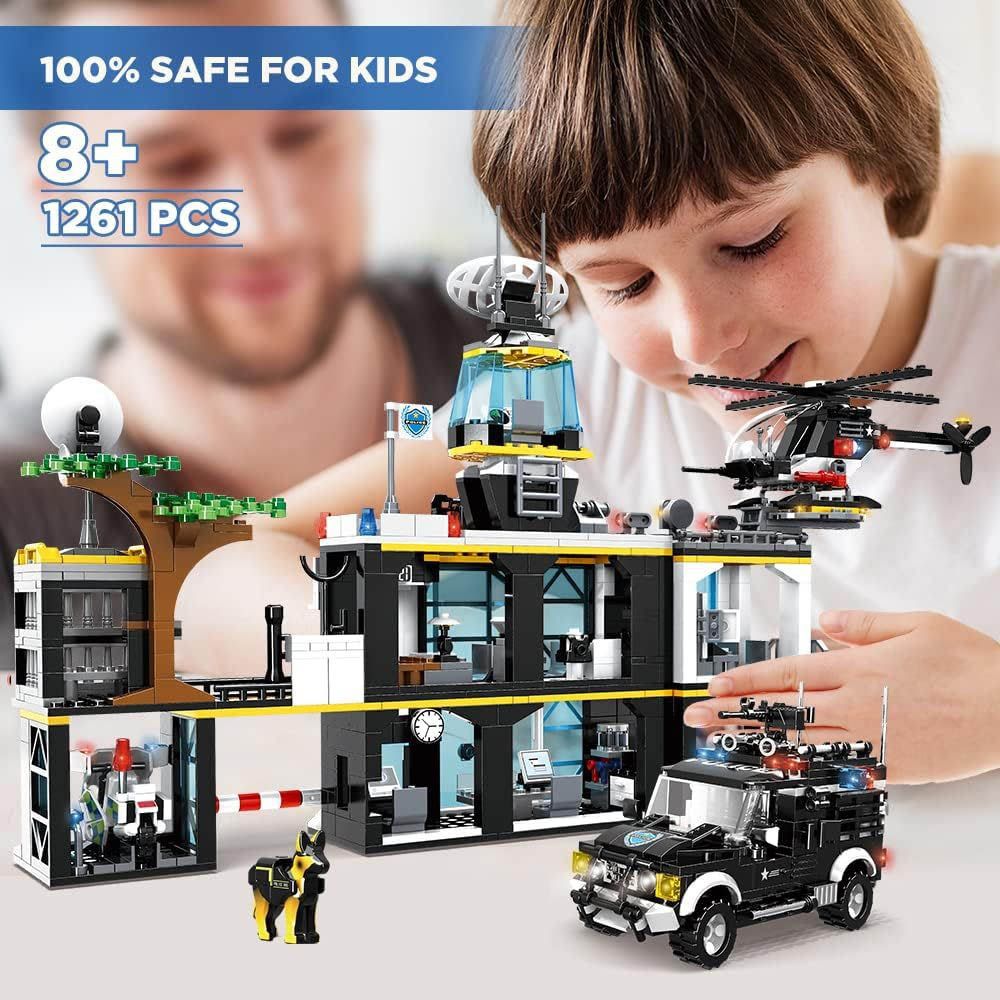 Woma - Suburban Police Station Building Blocks - Swat - 1261 Pcs