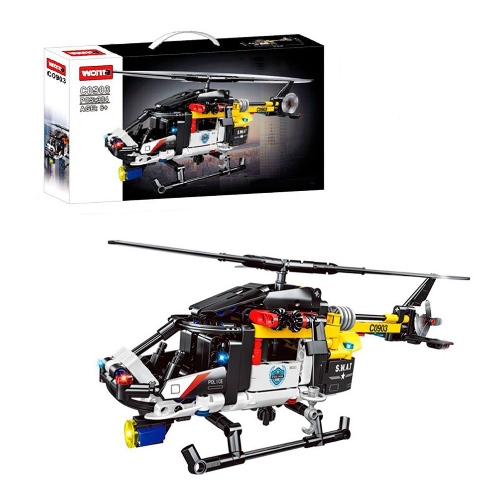 Woma - Helicopter Building Blocks Set - Technical - 384 Pcs