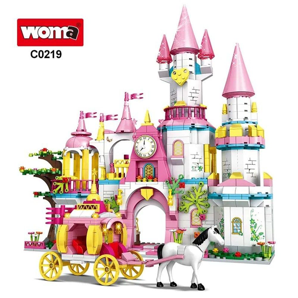 Woma - Swan Lake Castle Building Blocks Set - Dream City - 991 Pcs