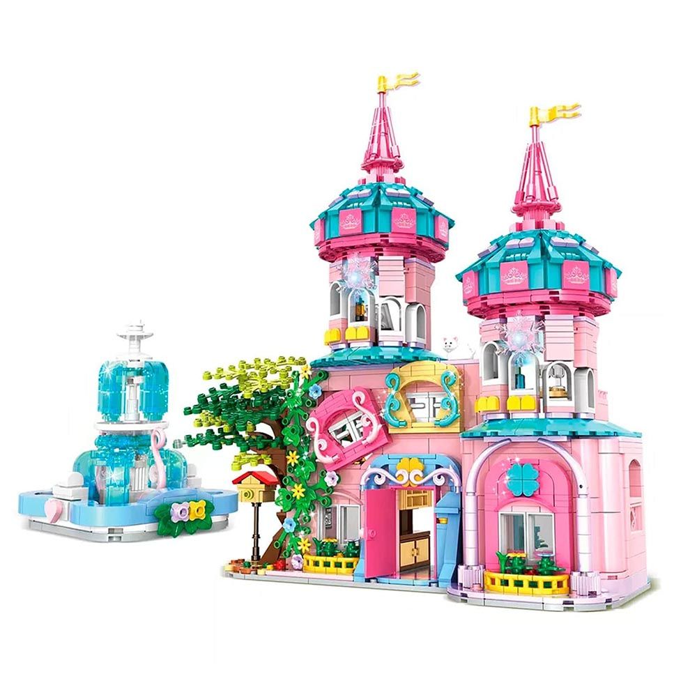 Woma - Fairy Castle Building Blocks Set - Dream City - 1546 Pcs