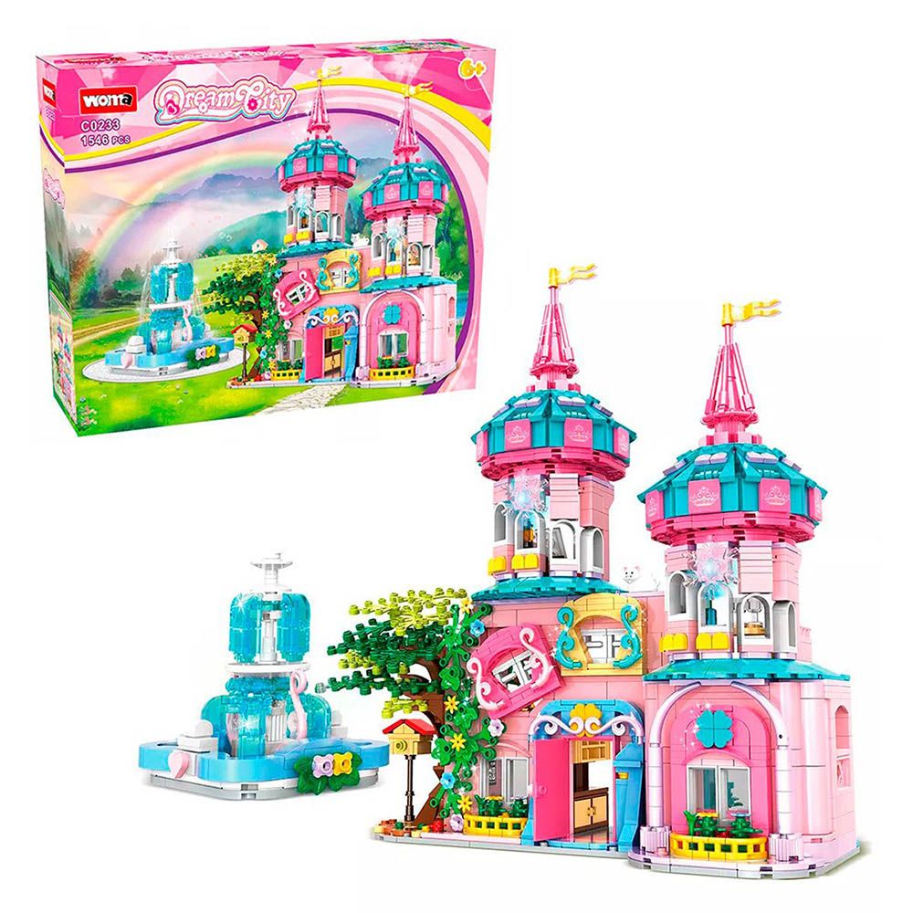 Woma - Fairy Castle Building Blocks Set - Dream City - 1546 Pcs