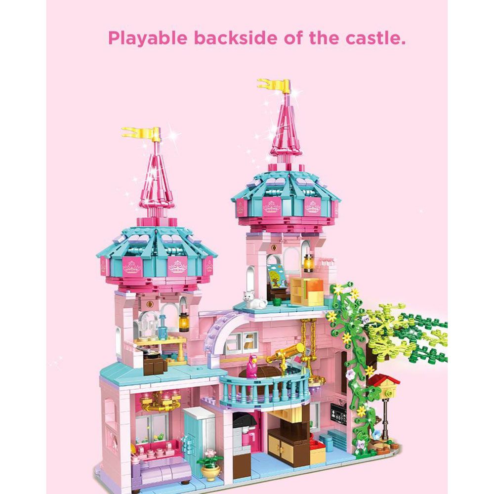 Woma - Fairy Castle Building Blocks Set - Dream City - 1546 Pcs