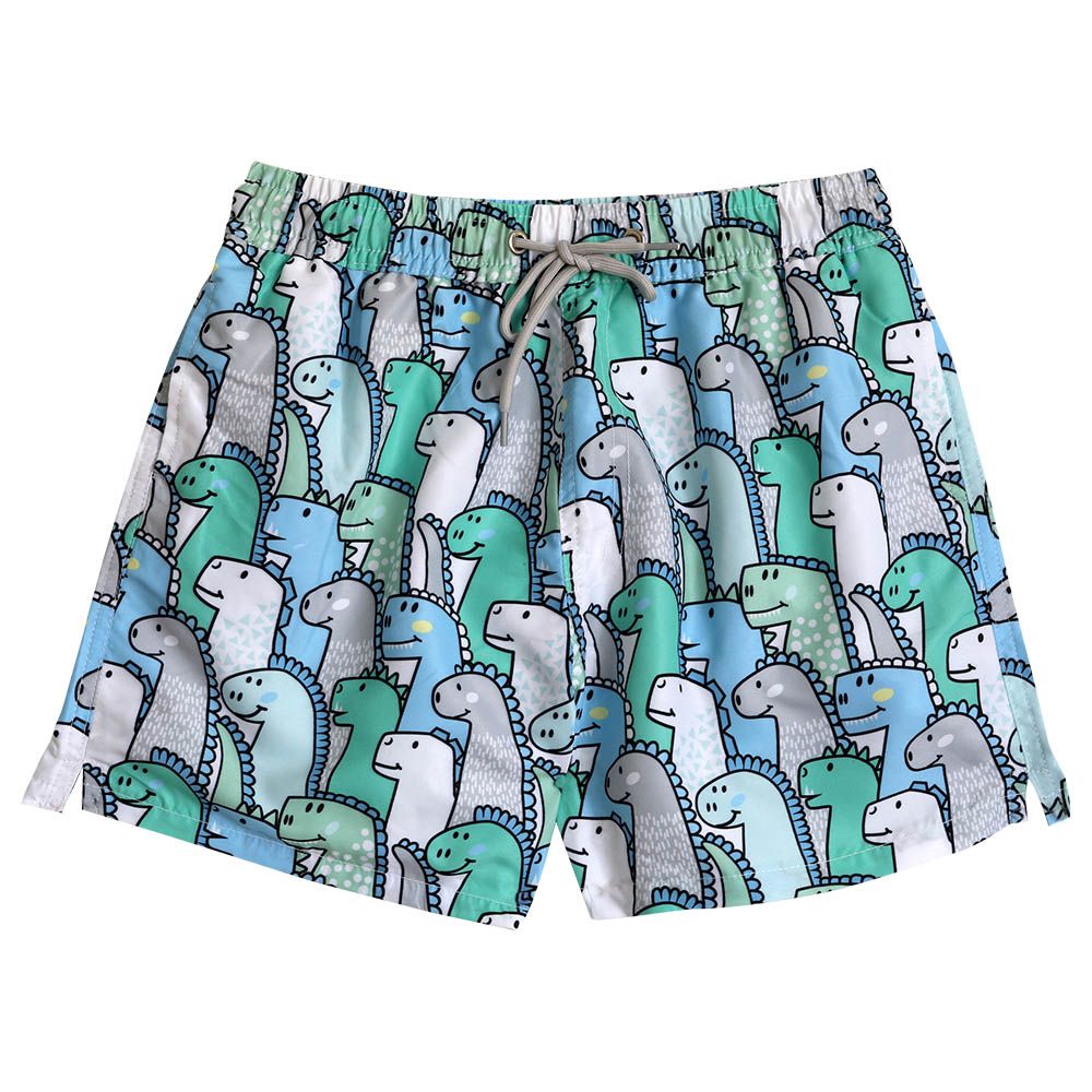 Cool2C - Boys Dinosaur Board Shorts - Green