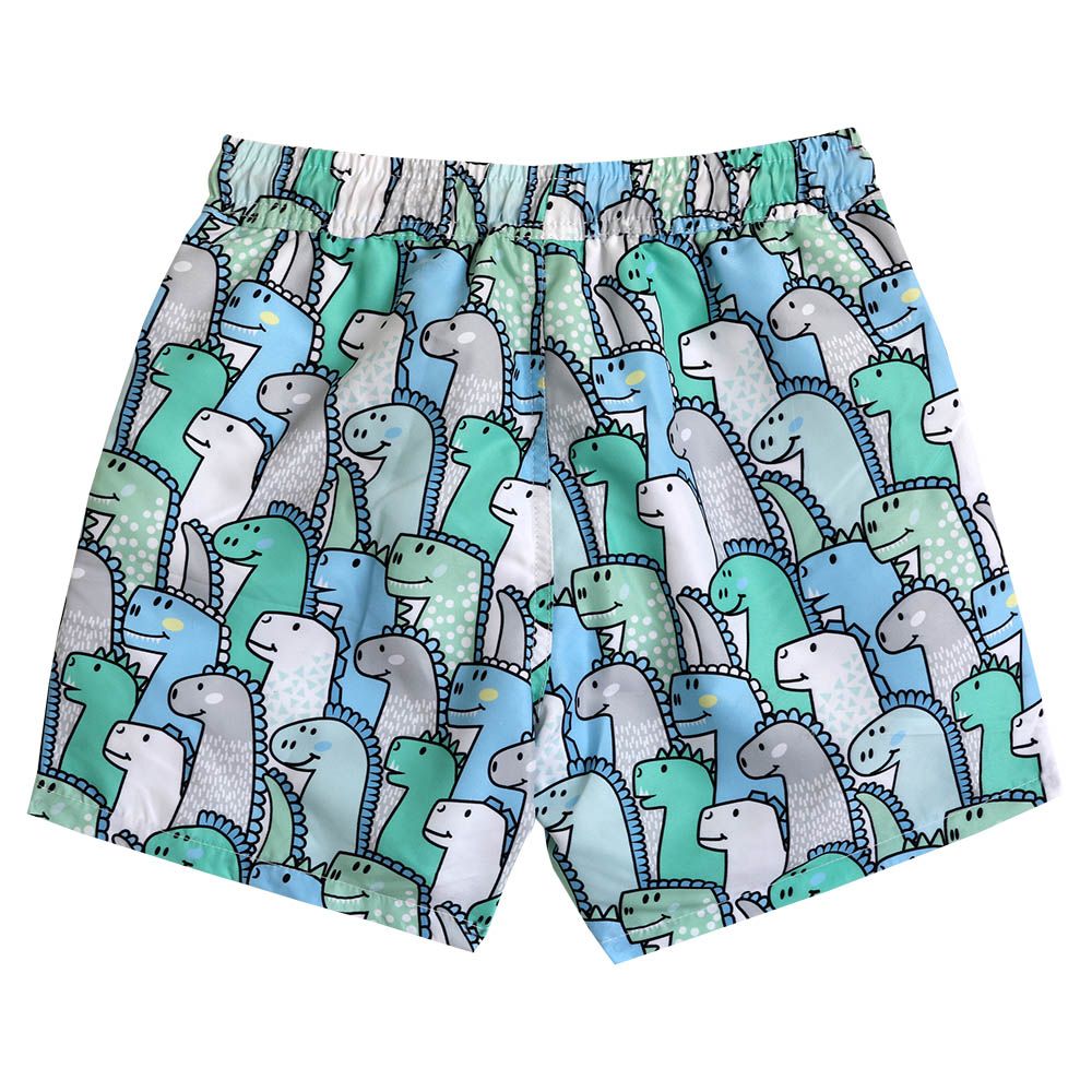 Cool2C - Boys Dinosaur Board Shorts - Green