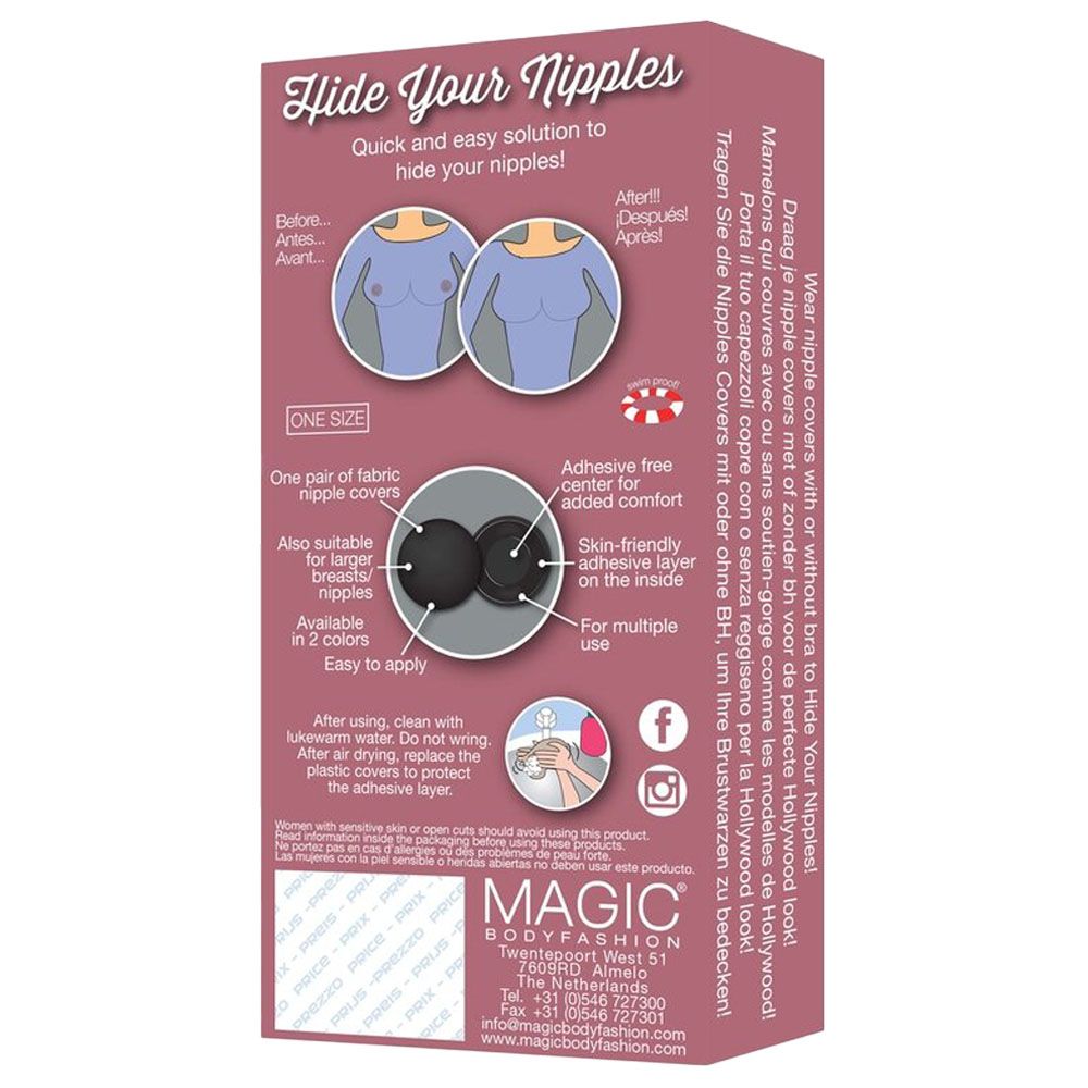 Magic Body Fashion - Hide Your Nipples - Black