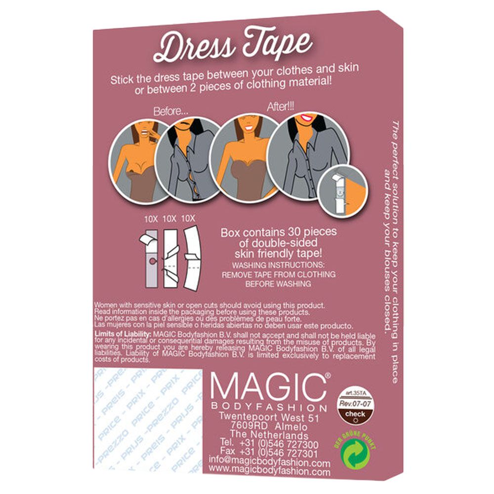 Magic Body Fashion - Dress Tape - Clear