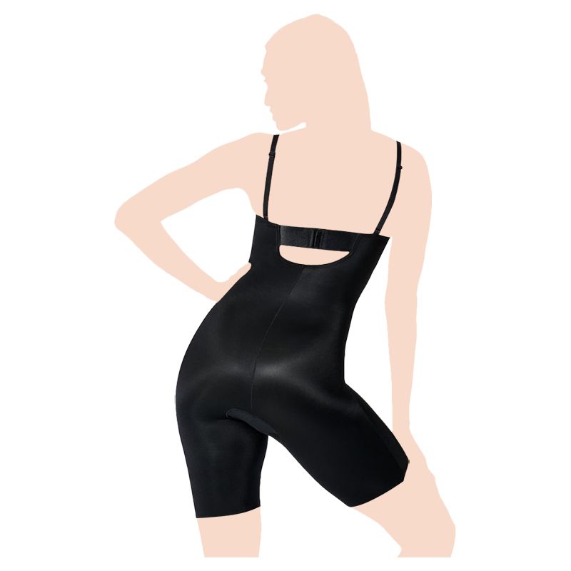 Spanx - Stapless Cuped Mid-Thigh Body Suit - Black