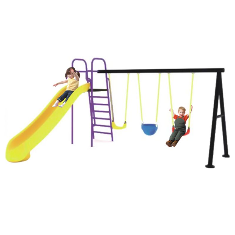 Megastar - Sunnyside Backyard Triple Swing & Slide Metal Playset