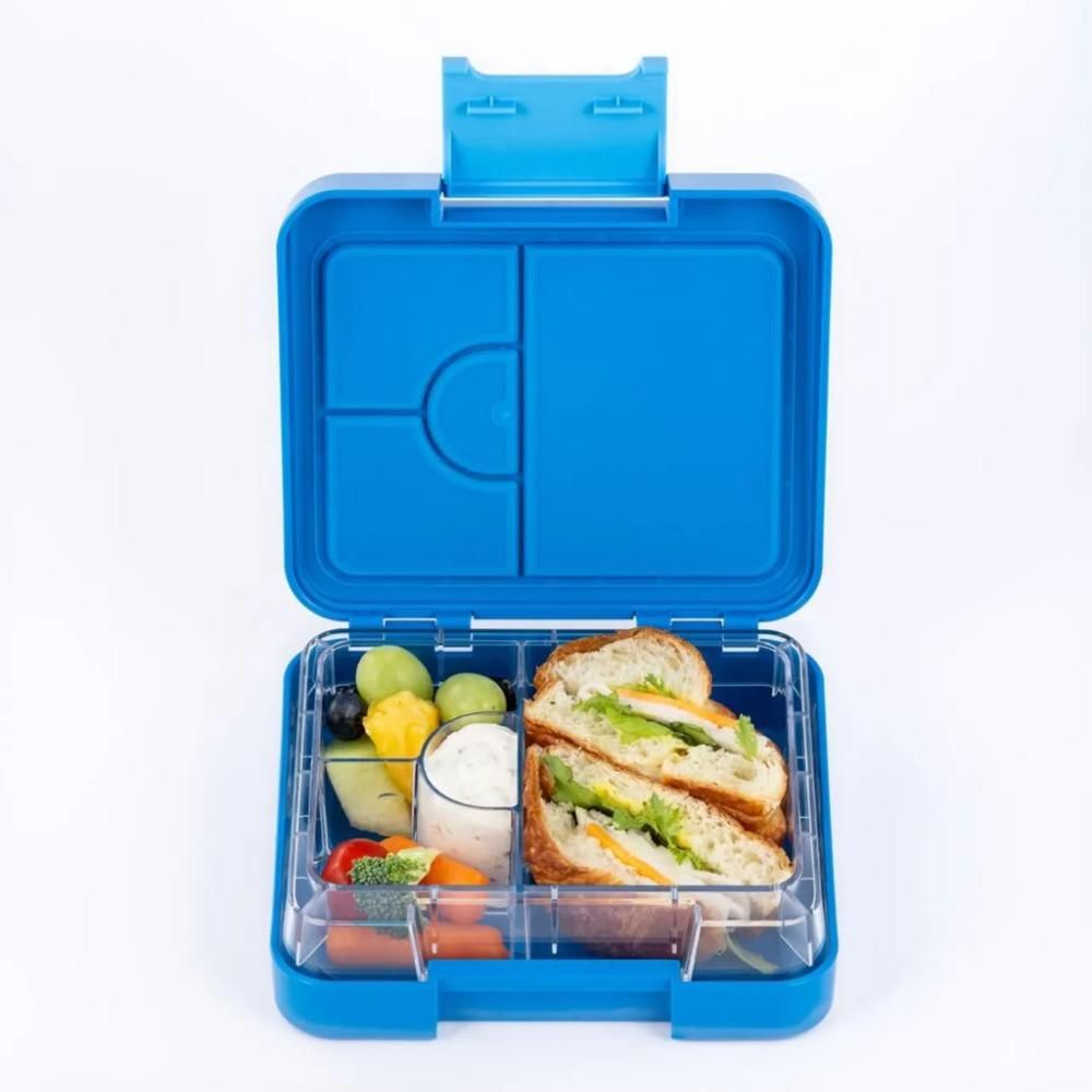 Rainbow Skool - 4 Compartment Mini Lunch Box - Rocket - Blue