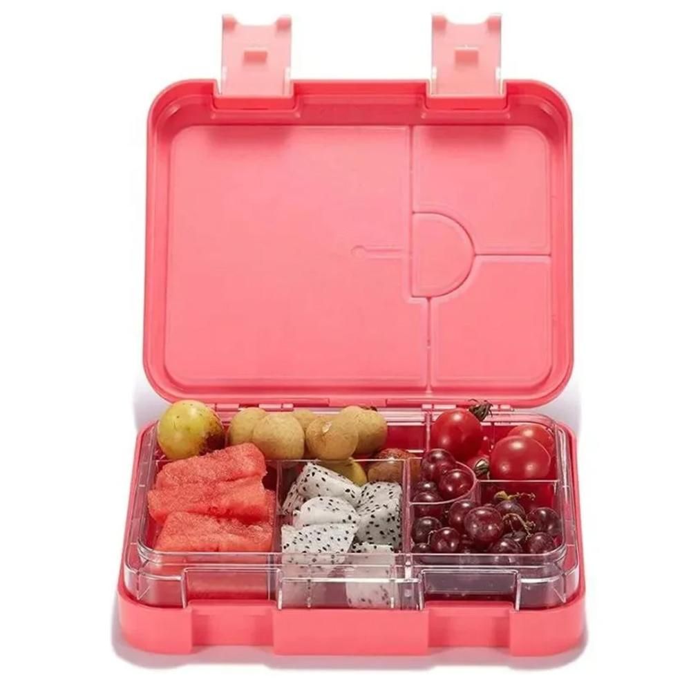 Rainbow Skool - 4-6 Compartment Lunch Box - Lets Roll - Pink