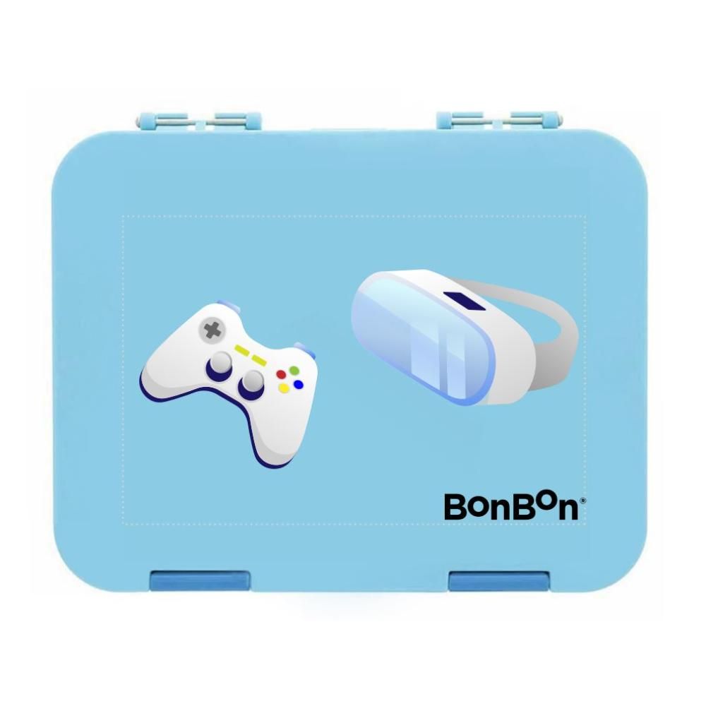 BonBon - 4-6 Compartment Lunch Box - Joystick - Blue