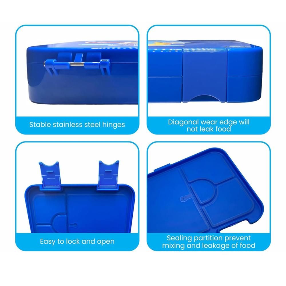 BonBon - 4-6 Compartment Lunch Box - Joystick - Blue