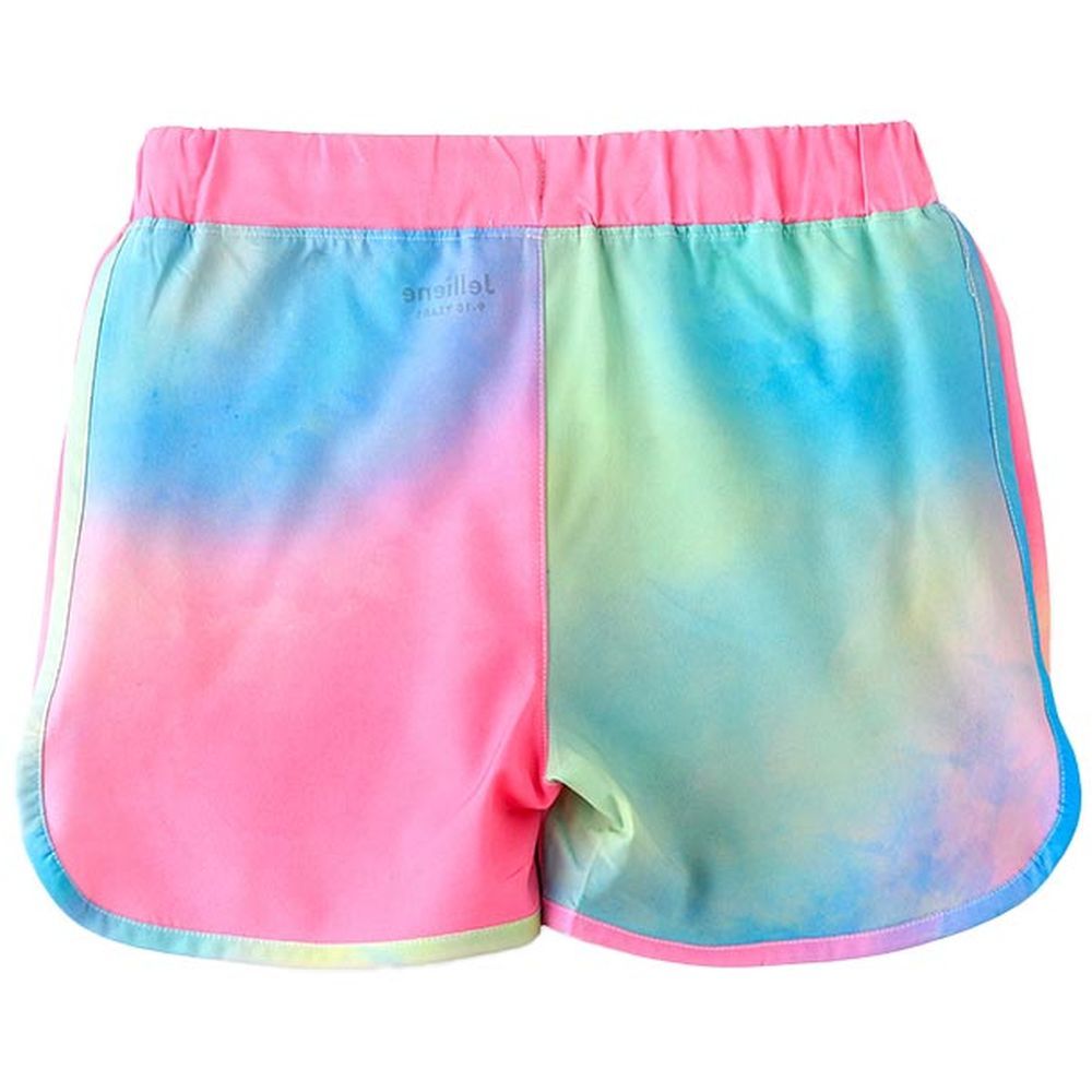 Jelliene - Girl's Tie-Dye Mutlicolored Shorts