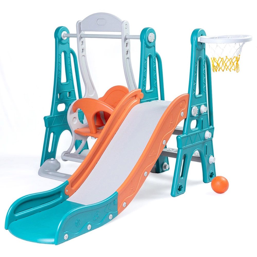 Home Canvas - 3-in-1 Toddler Climber And Swing Set - Large