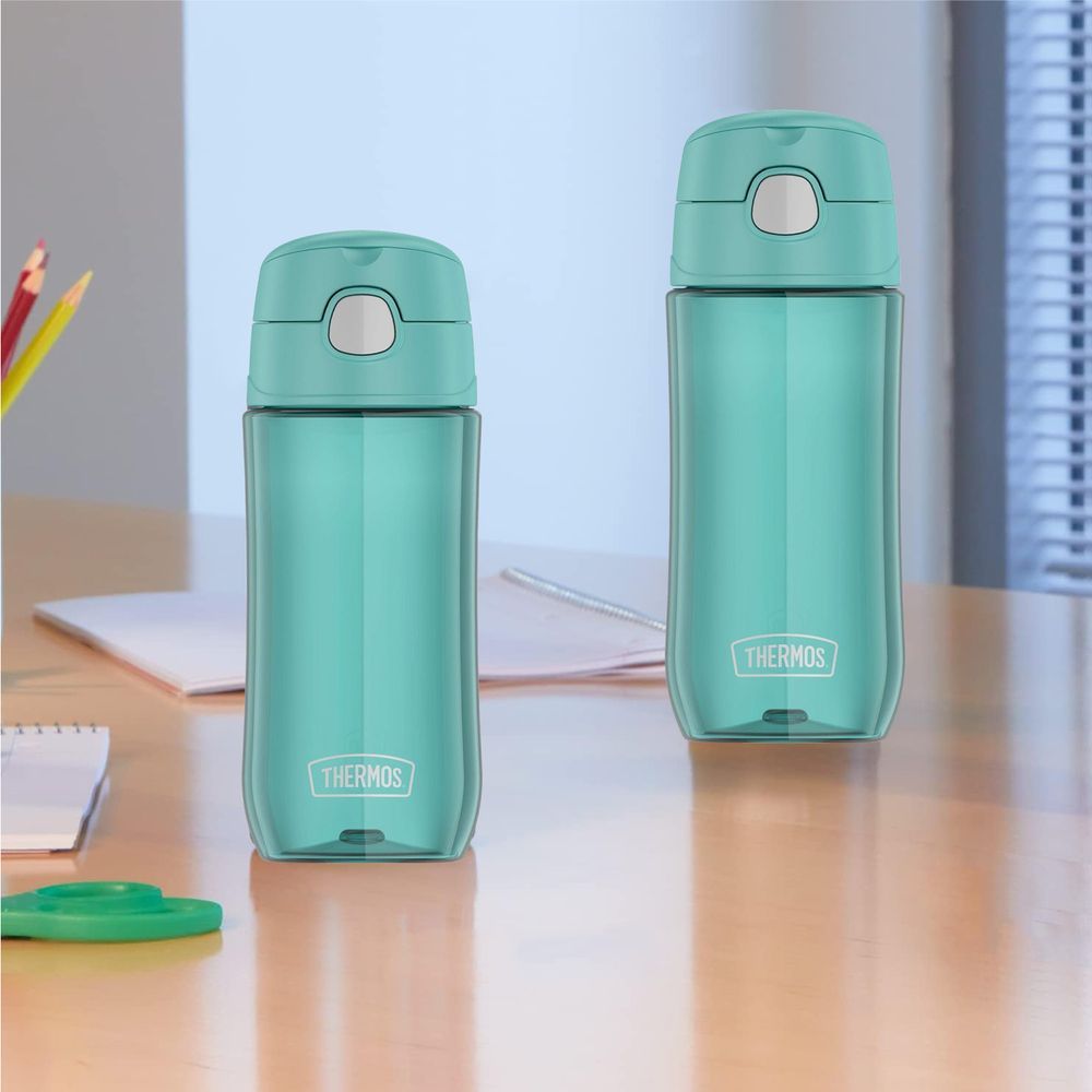 Thermos - Kids Funtainer Plastic Bottle - Aqua Blue - 470 ml