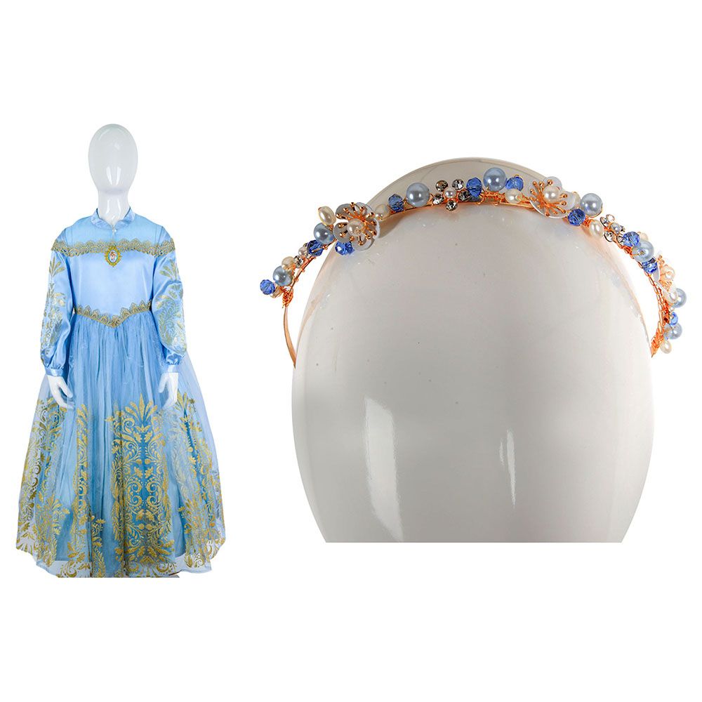 Party Centre - Disney Golden Princess Cinderella Costume With Headpiece