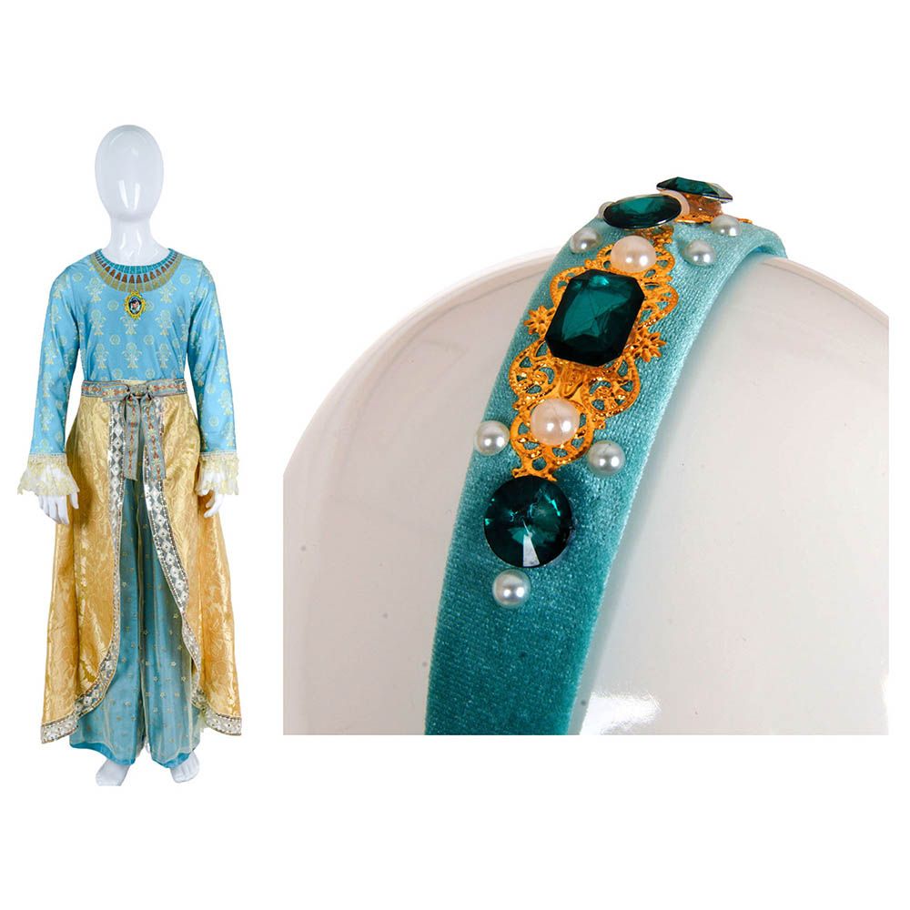 Party Centre - Disney Golden Princess Jasmine Costume With Headband