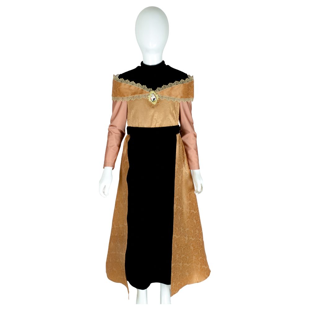 Party Centre - Disney Golden Princess Belle Costume With Headpiece