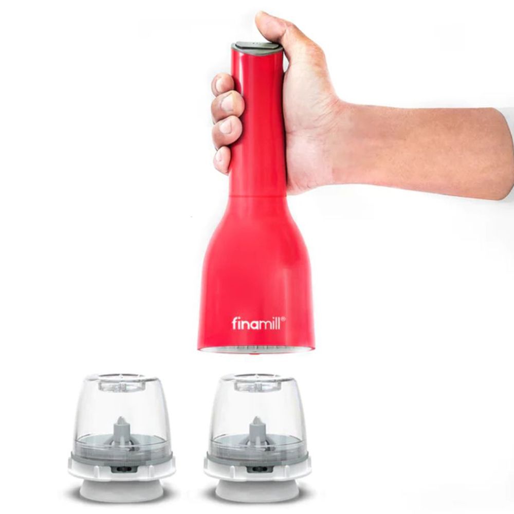 Finamill - Battery Operated Spice Grinder w/ Two Pods - Sangria