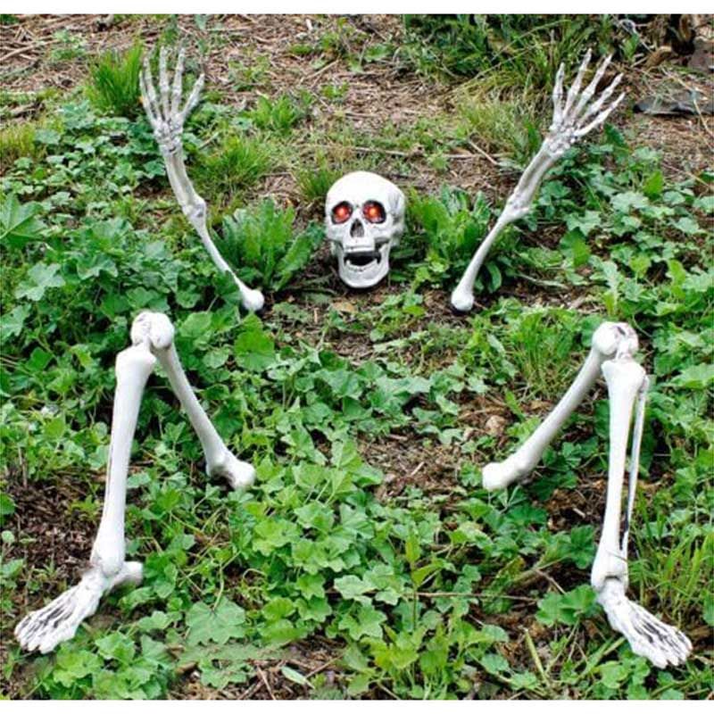 Brain Giggles - Halloween Outdoor Scary Skeleton Props - 5pcs