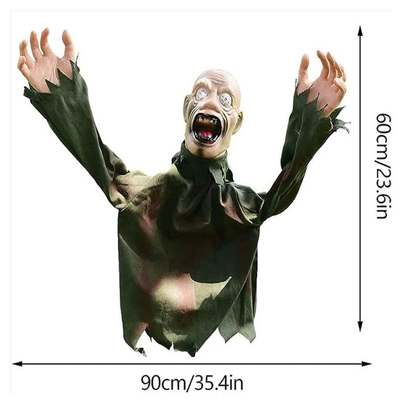 Brain Giggles - Halloween Scary Skeleton Outdoor Decoration - Black