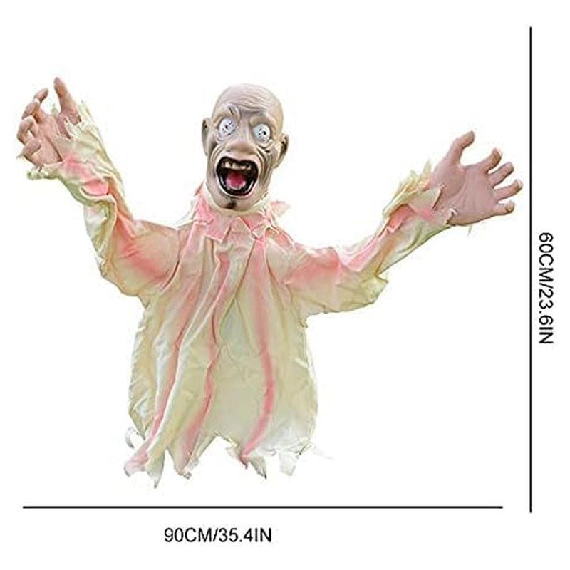 Brain Giggles - Halloween Scary Skeleton Outdoor Decoration - White