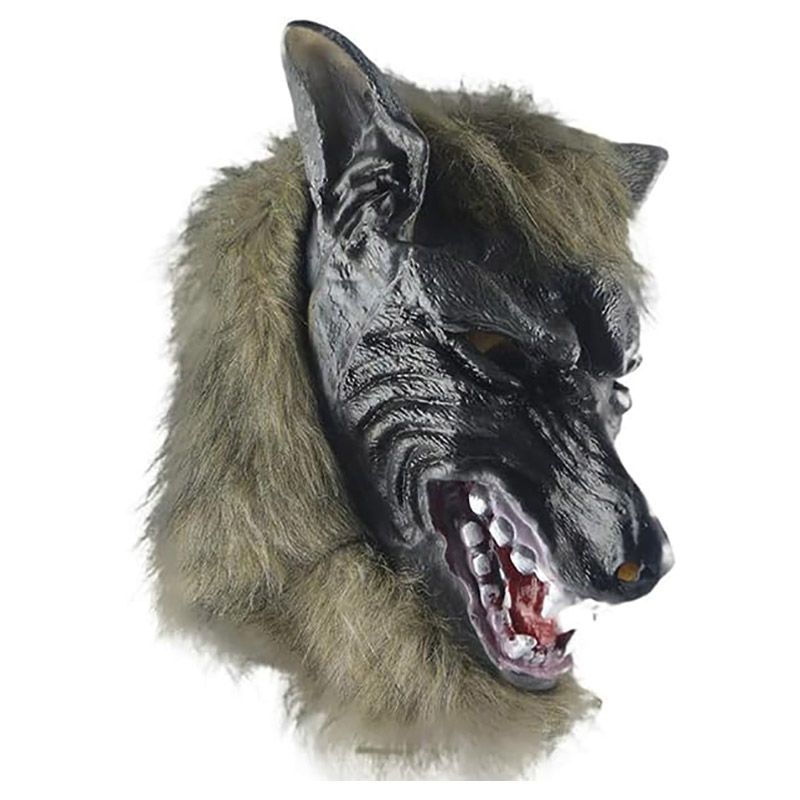 Brain Giggles - Halloween Werewolf Latex Full Head Scary Mask