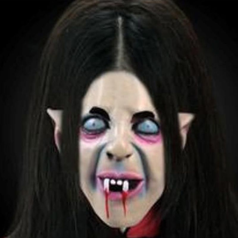 Brain Giggles - Halloween Scary Vampire Mask - Black